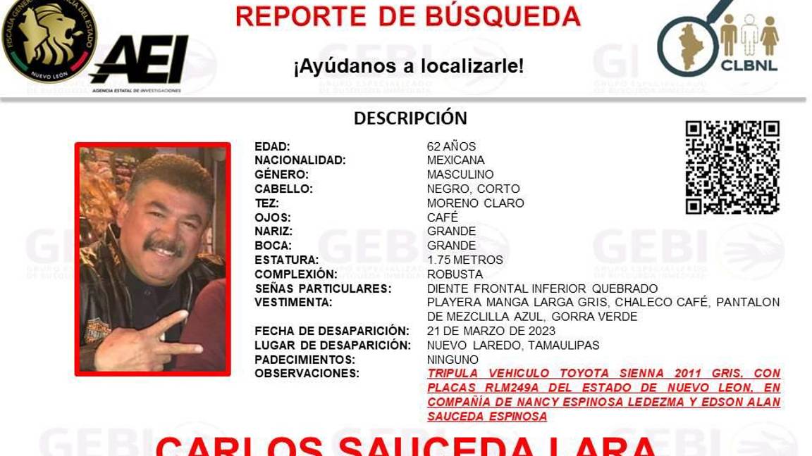 $!Desaparece familia de Monterrey cuando regresaban de Texas, habrían pasado por Tamaulipas