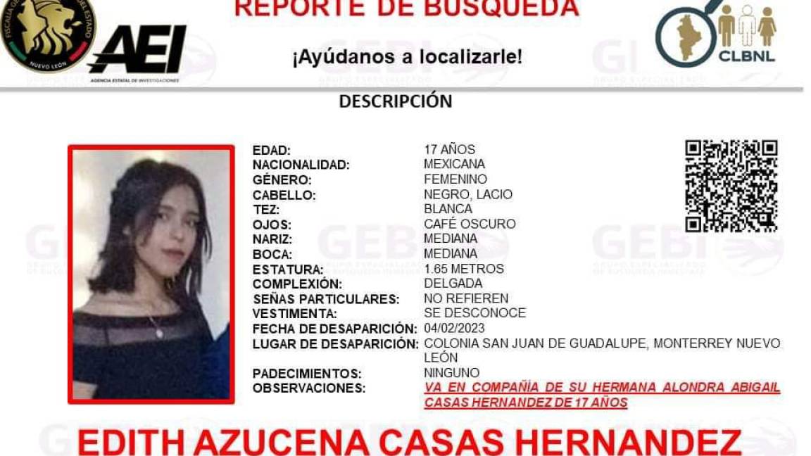 Siguen desapariciones de mujeres en Nuevo León; buscan a gemelas de 17 años