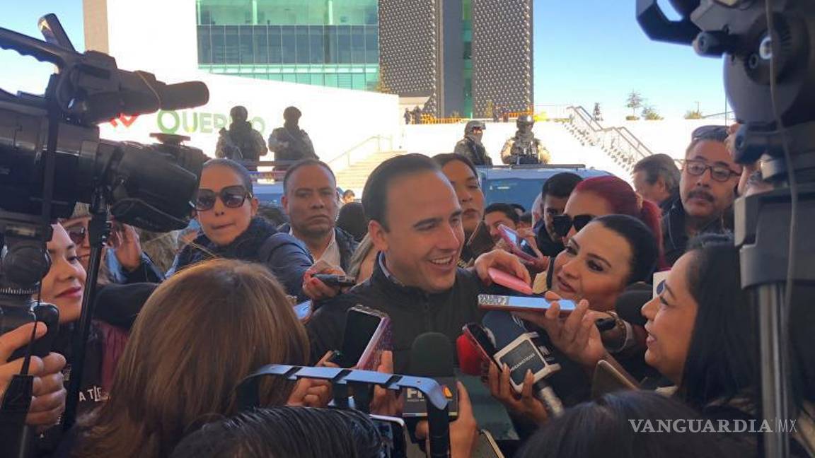 $!El gobernador Manolo Jiménez Salinas reiteró que es la seguridad ciudadana el tema más importante de su administración.