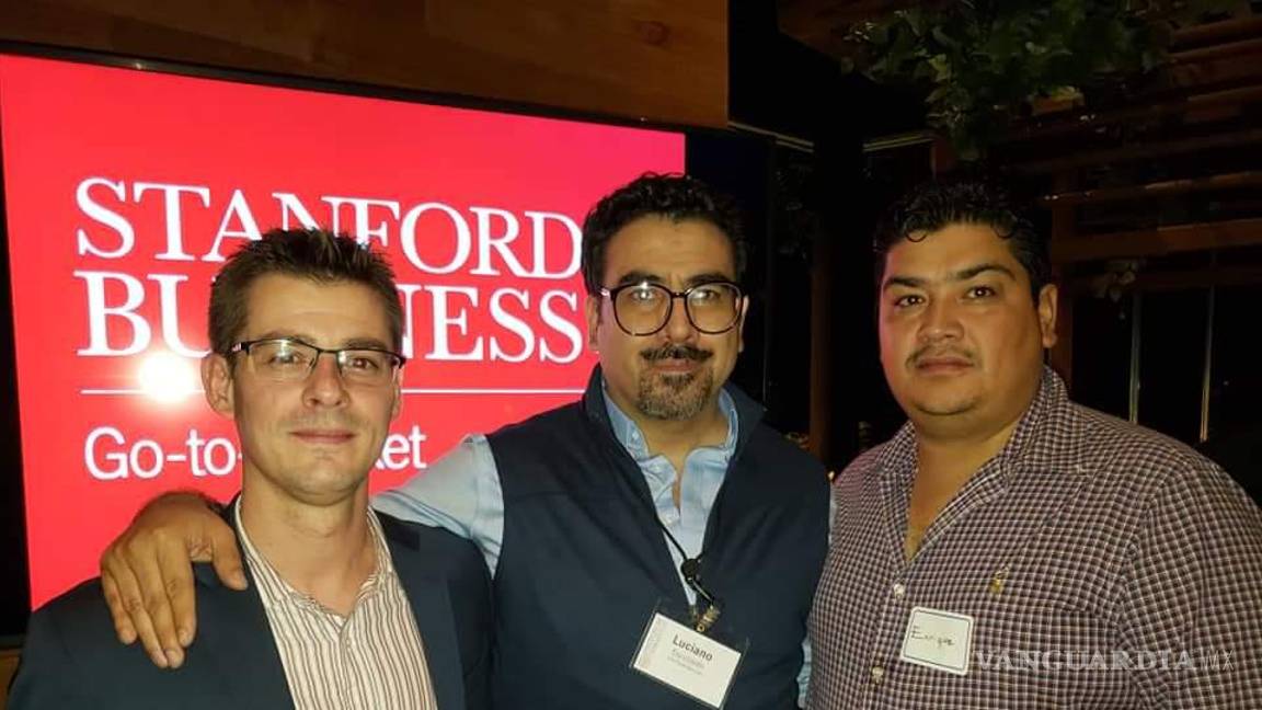$!Parte del equipo de Infotrade: Luciano Escobedo, William Gourg y Édgar Navarrro.