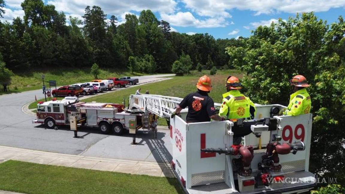 $!Bomberos de Coahuila y Nuevo León concluyen certificación internacional en Estados Unidos