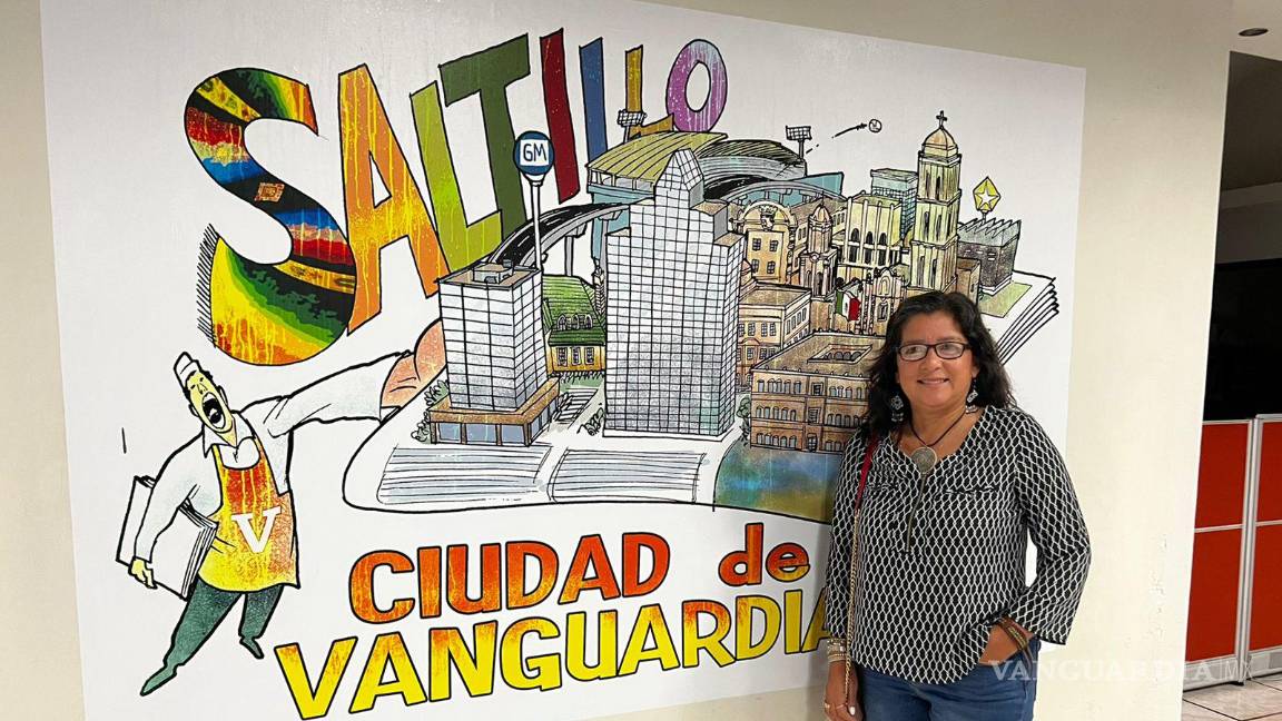 $!Paty Reyna de visita en las instalaciones de Periódico Vanguardia.