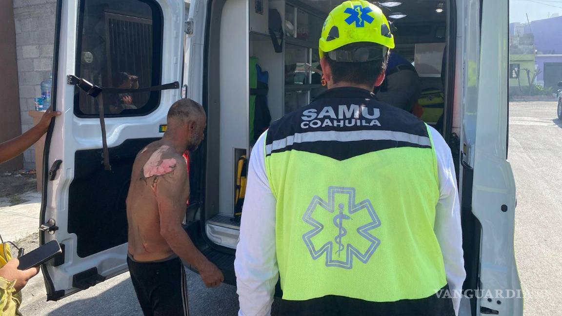 Hombre resulta gravemente herido tras incendio provocado en Nuevo Mirasierra, en Saltillo