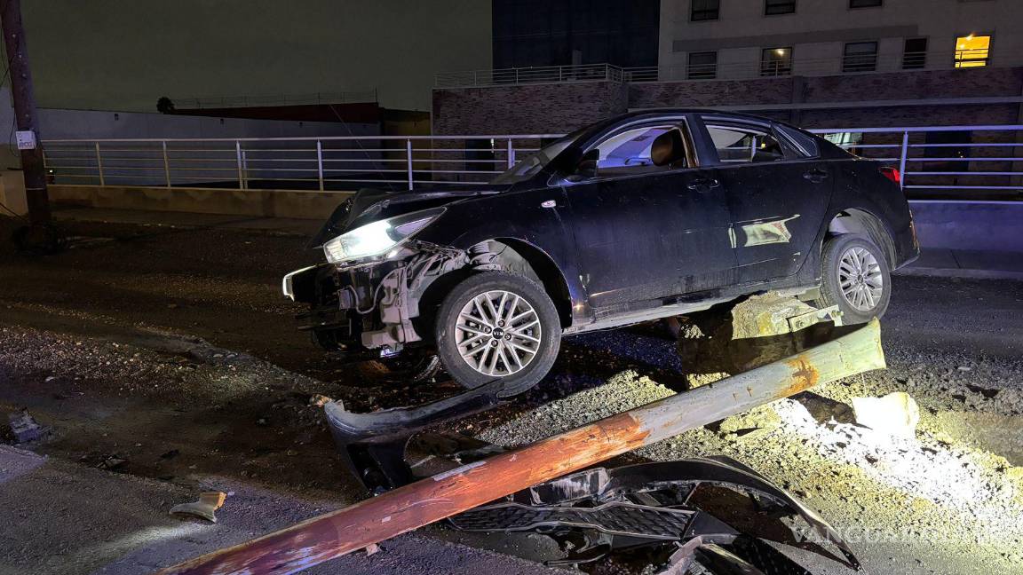 $!El percance ocurrió en el bulevar Venustiano Carranza, al norte de Saltillo.