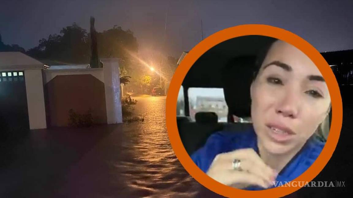 ¡Dios mío, bendícenos!... Alcaldesa de Múzquiz llora por inundaciones en la ciudad; pide ayuda a Federación (video)