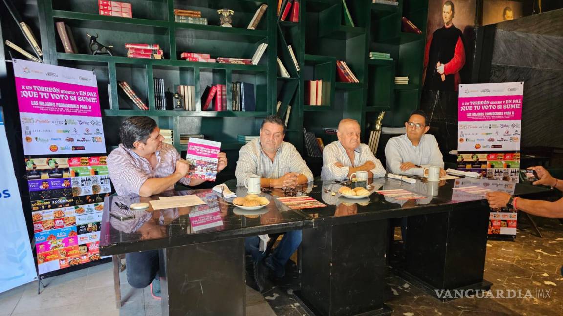 Arman restauranteros de Torreón, con ‘La Cuponera’, campaña para promover el voto