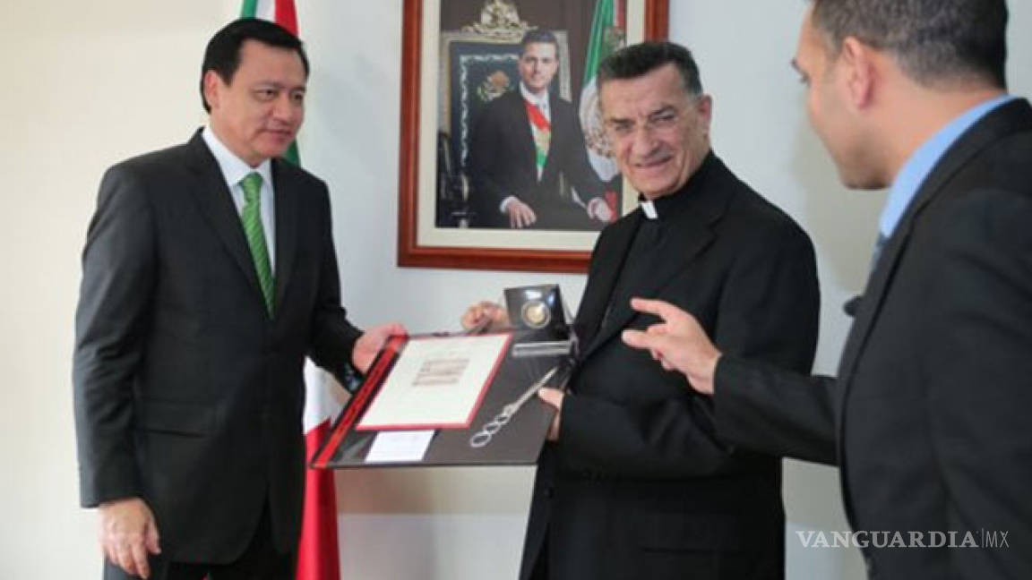 Osorio Chong y patriarca maronita dialogan sobre situación en Oriente Medio