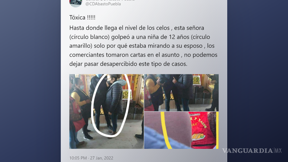 $!Puebla: mujer “tóxica” le rompe la nariz a niña de 12 años por mirar a su esposo