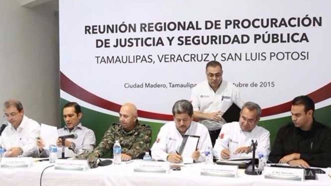 Tamaulipas, Veracruz y SLP se unen contra delincuencia
