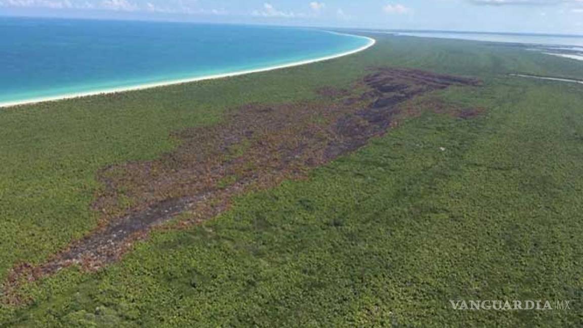 Protegida por 20 años el área afectada por incendio en Holbox