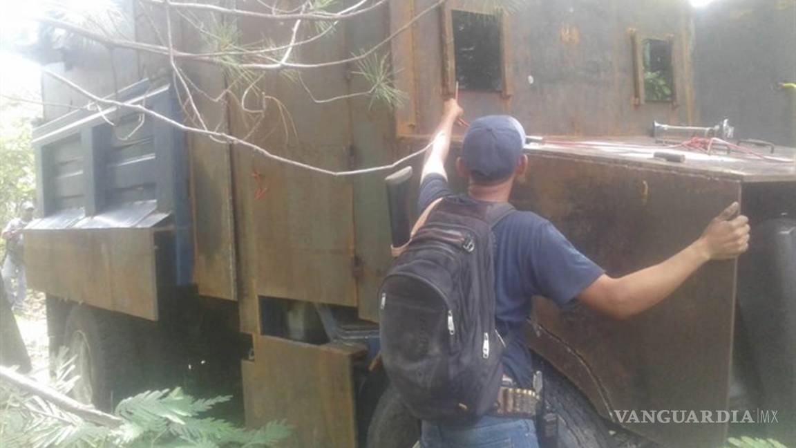 $!Este es el 'Monstruo'... el tanque que preparaba 'El Carrete', líder de 'Los Rojos', para enfrentar a sus enemigos