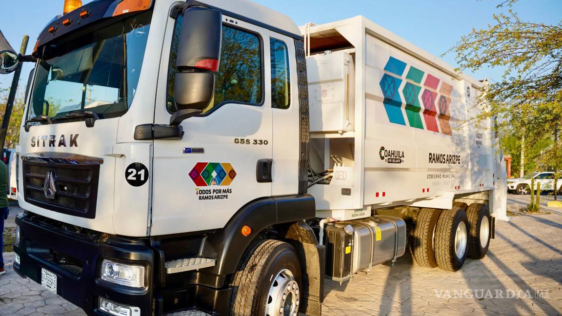 $!Con dos nuevos camiones recolectores, Ramos Arizpe optimizará la recolección de desechos.