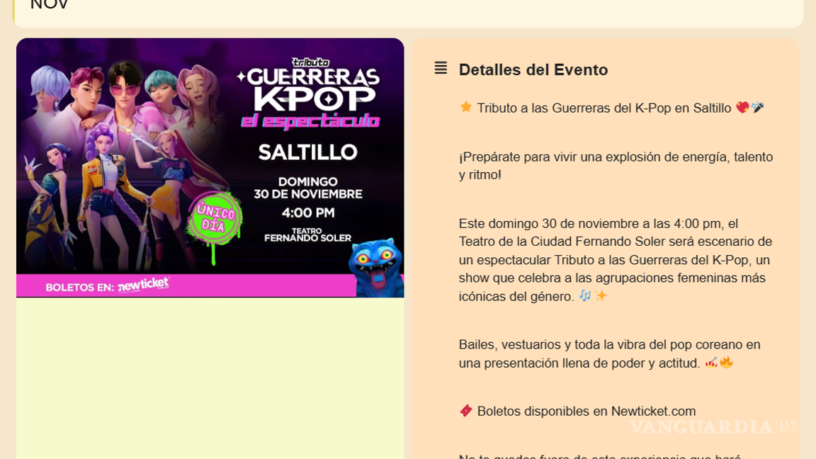 $!K-Pop Demon Hunters se posiciona como el nuevo fenómeno para Hallowen en Saltillo