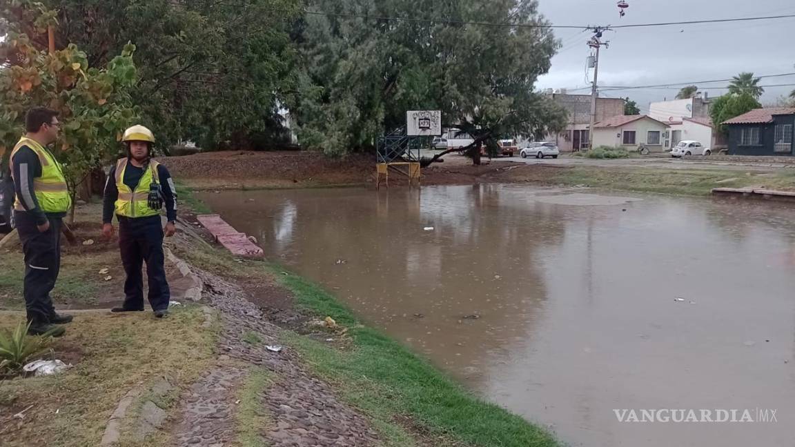 $!En algunas zonas de la ciudad, la precipitación vino acompañada de granizo pequeño.