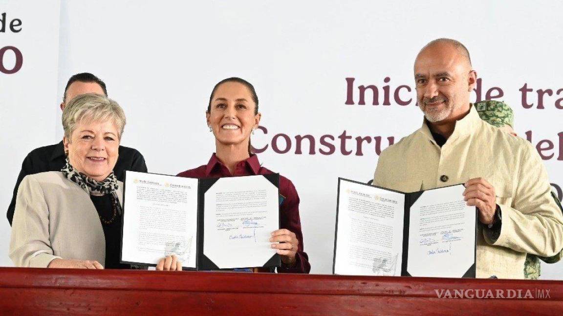 Sheinbaum supervisa trabajos preliminares del tren México-Querétaro