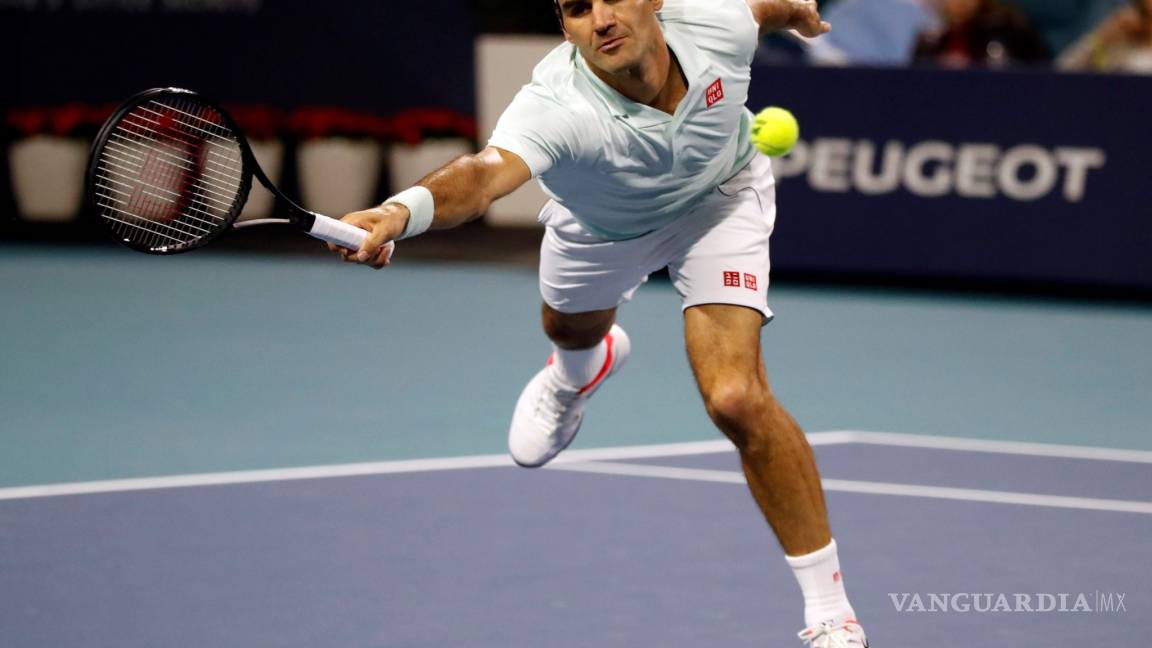 Federer está a un escalón en la pelea por el título del Miami Open