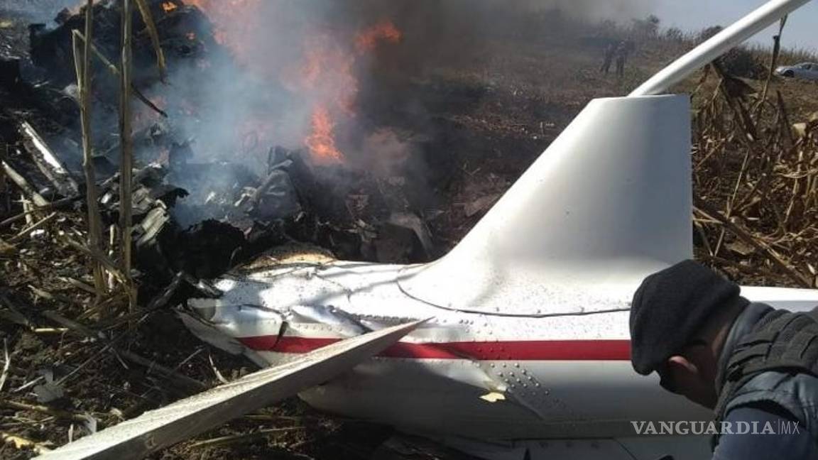 $!No se encontraron explosivos dentro de la aeronave siniestrada en Puebla: Alfonso Durazo