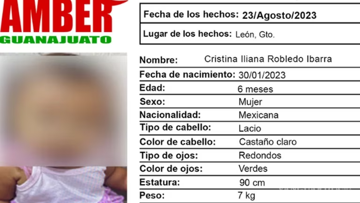 $!Se activó una Alerta Amber para la localización de la pequeña