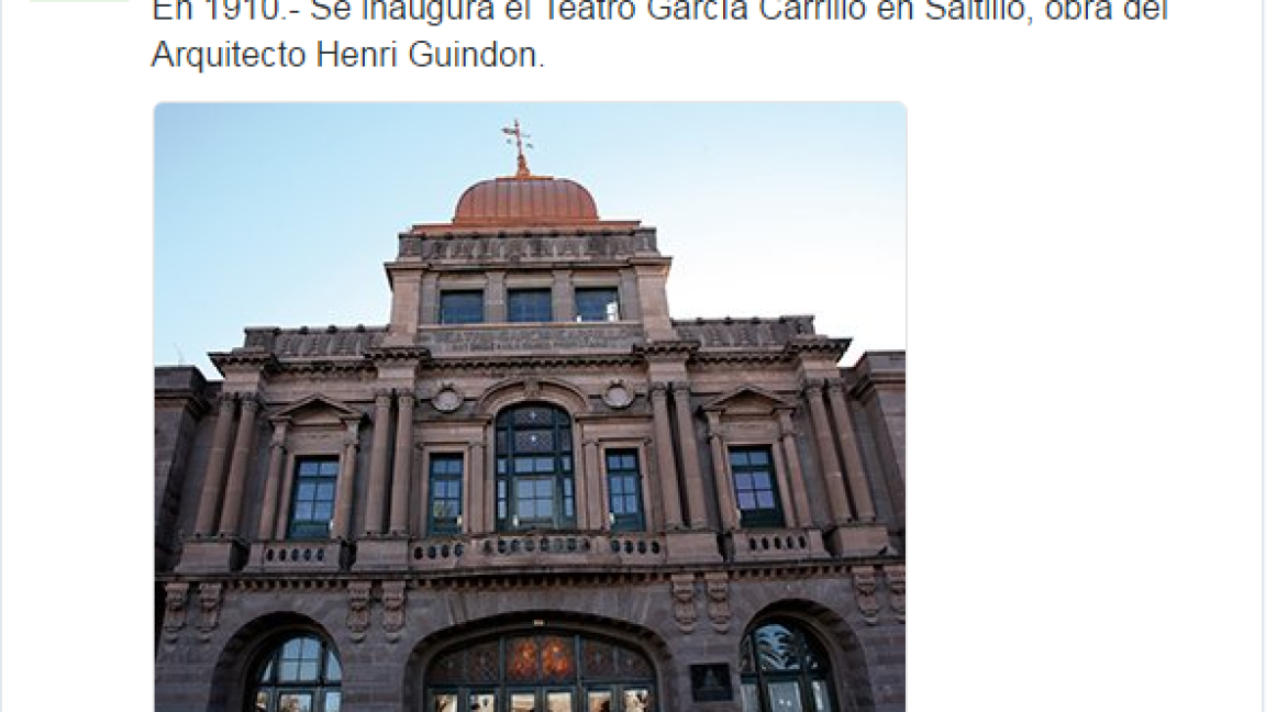 Se equivoca Secretaría de Cultura de Coahuila en fecha de inauguración de teatro
