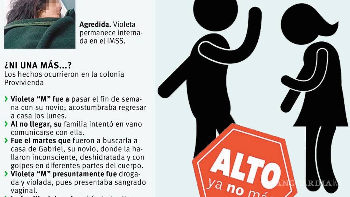 $!Queda paralítica joven brutalmente atacada por su novio en Saltillo; también abusó sexualmente de su hija