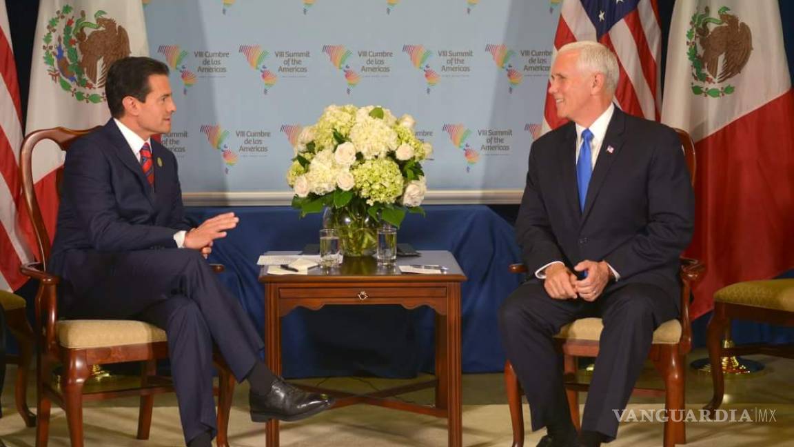 Peña Nieto se reúne con Mike Pence, vicepresidente de EU