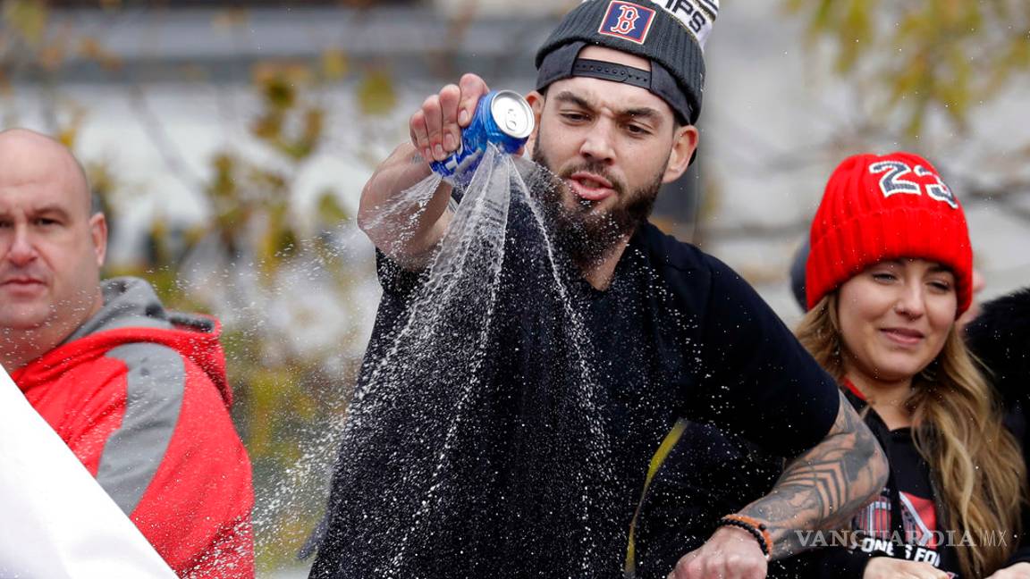 $!Así festejaron los Red Sox de Boston su noveno campeonato