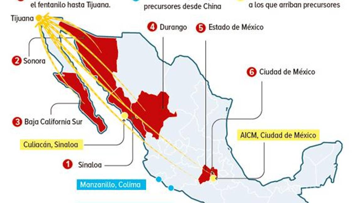 $!Cártel de Sinaloa y CJNG ya producen fentanilo en 6 estados; incluso en la CDMX