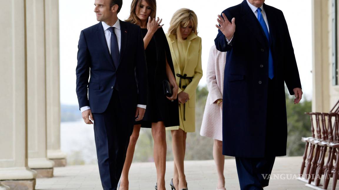 $!Donald Trump recibe a Macron por primera vez en la Casa Blanca