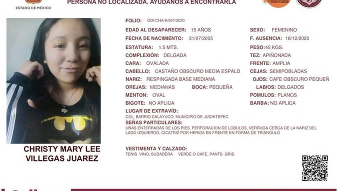 $!Encuentran muerta a Christy Mary Lee, reportada desaparecida en Edomex