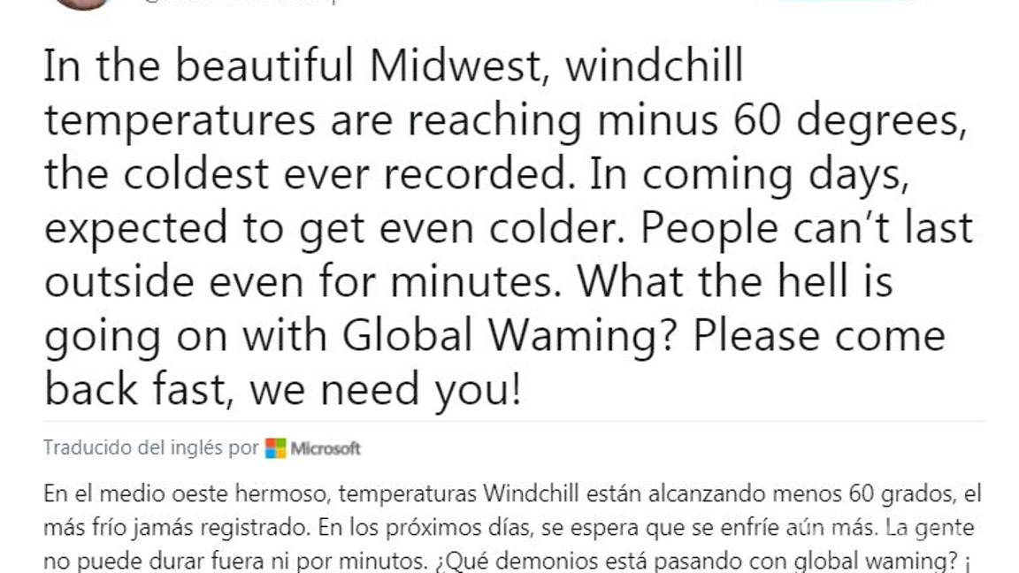 $!Donald Trump se burla del calentamiento global y lo tunden en redes