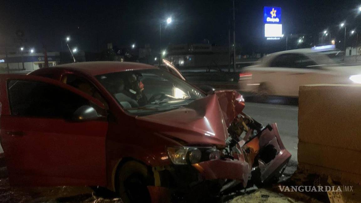 Se duerme y se estrella en Ramos Arizpe