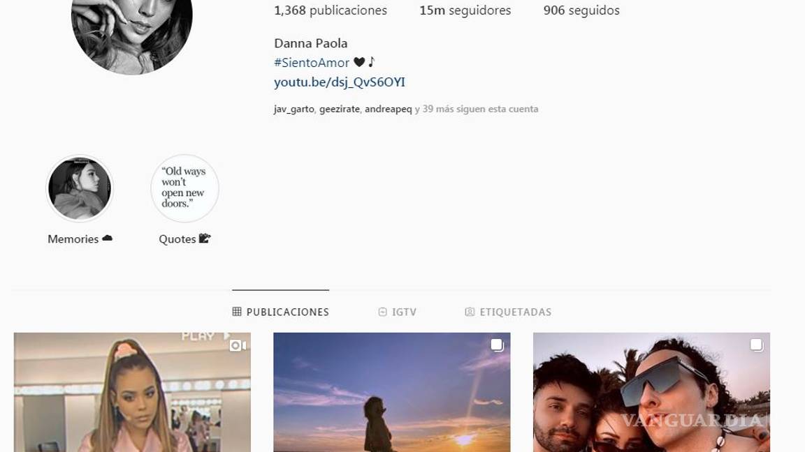 $!Tras destrozar a Gibrán, Danna Paola ya tiene más seguidores en Instagram que Belinda