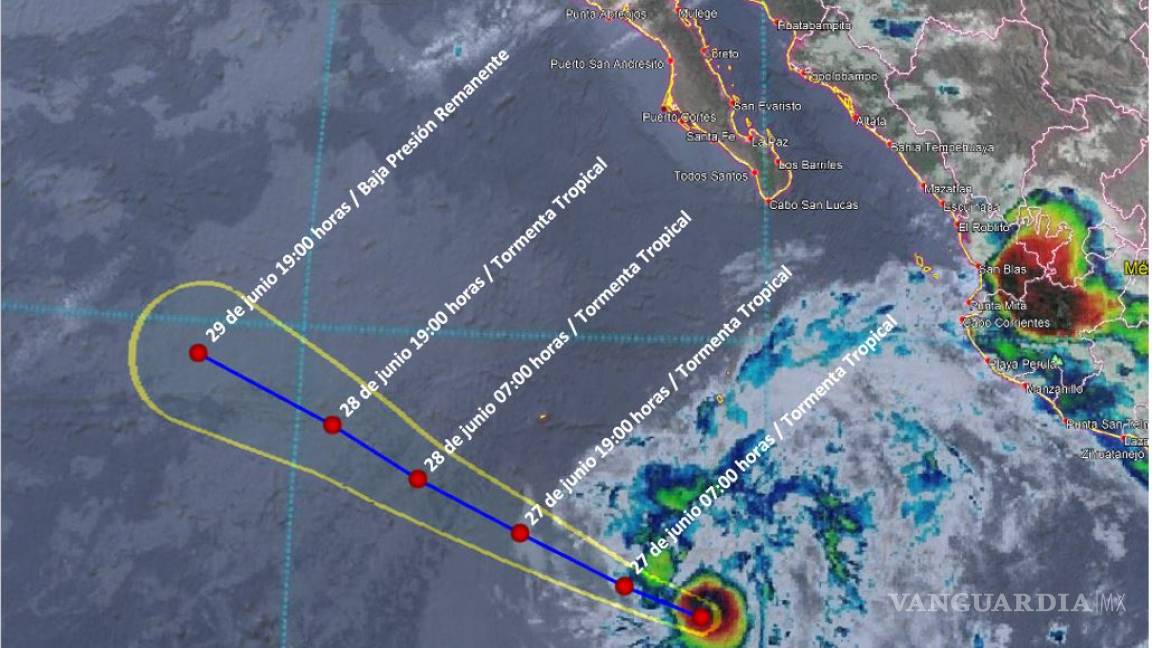 'Alvin', primera tormenta tropical, provocará lluvias en varios estados de México