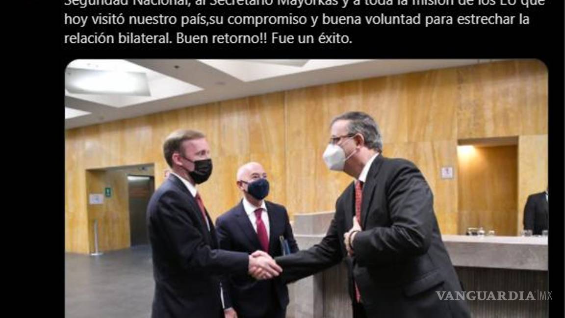 $!Migración y seguridad, los temas de la reunión del canciller Marcelo Ebrard con funcionarios de EU