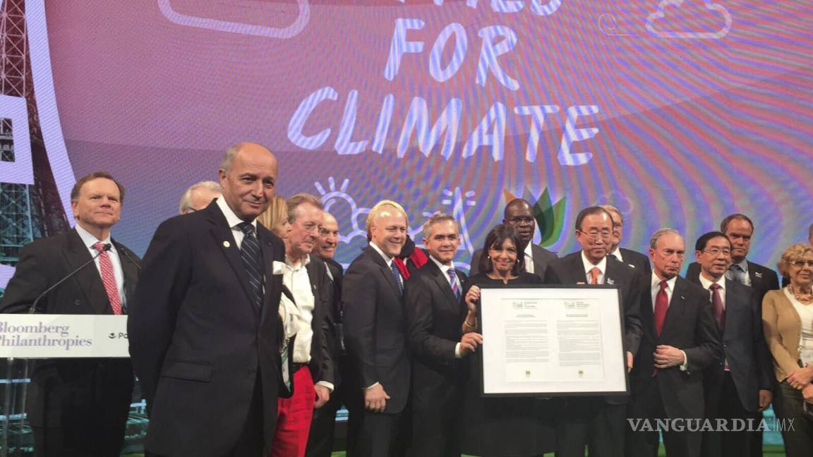 Firma Mancera “Declaración de París” contra cambio climático
