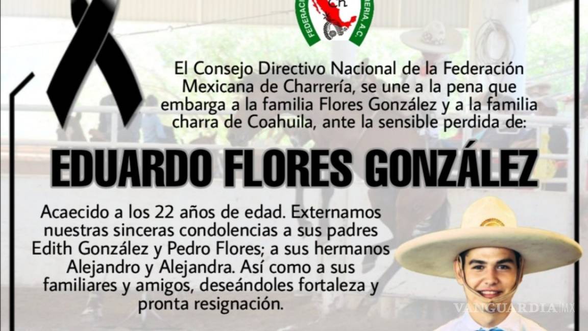 $!Fallece Eduardo Flores, charro de Saltillo en accidente en Querétaro