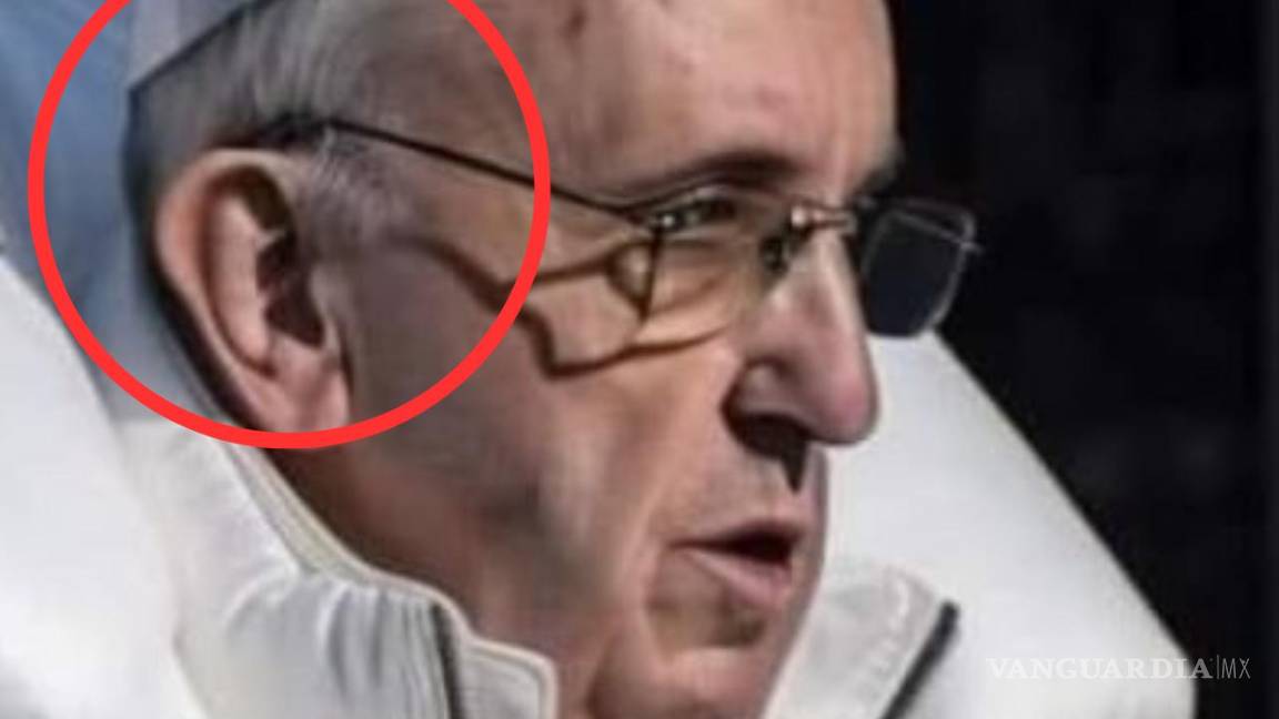 $!En la imagen se puede apreciar una distorsión entre la cabeza del papa Francisco y el cuello de su abrigo. Este detalle ocurre tras aplicar el efecto difusor para disimular el montaje