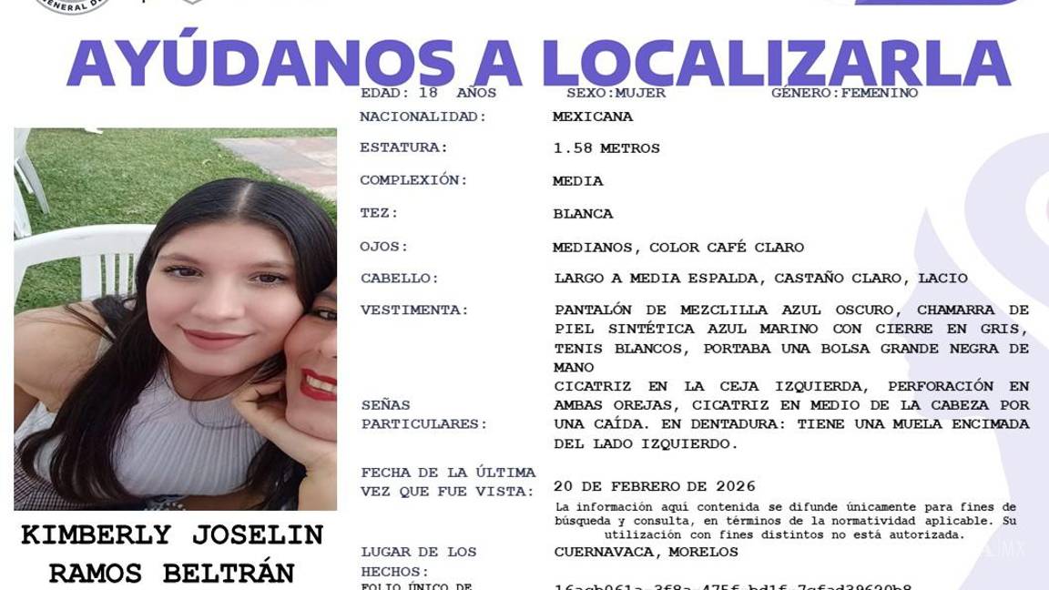 $!Desaparece Alondra María Stephanye Contreras, estudiante de Nutrición de la UAEM; es el tercer caso