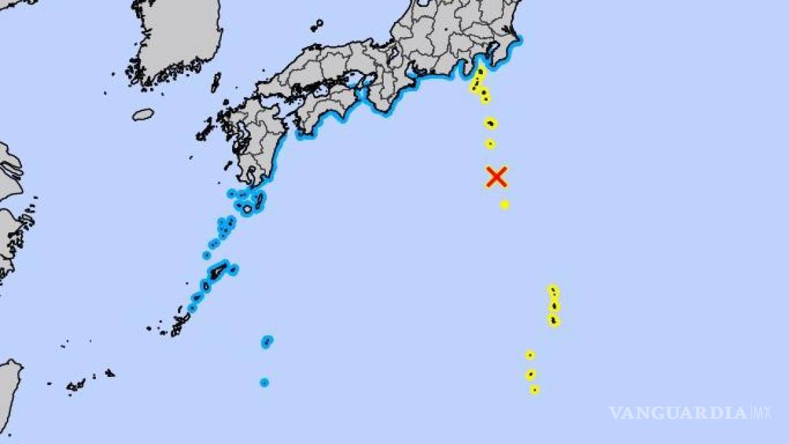 Se registra en Japón tsunami de medio metro de altura, tras sismo de magnitud 5.9