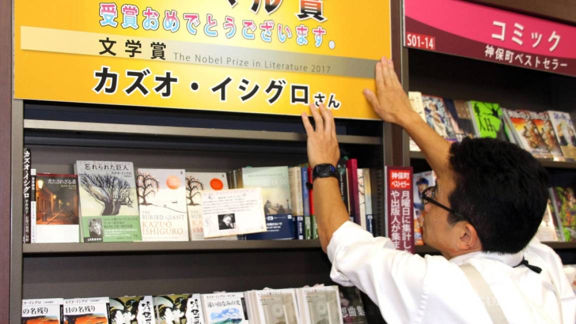 Tras ganar el Nobel, novelas de Ishiguro se agotan en Japón