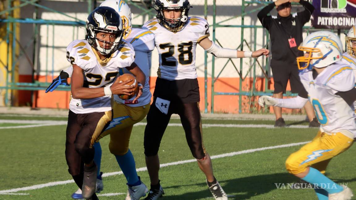 $!Alexis Bautista, número 22, corredor y mariscal de campo de las Águilas, recibirán al club Acereros el viernes a partir de las 5:30 de la tarde en el estadio Antonio “Yaqui”, Heredia.