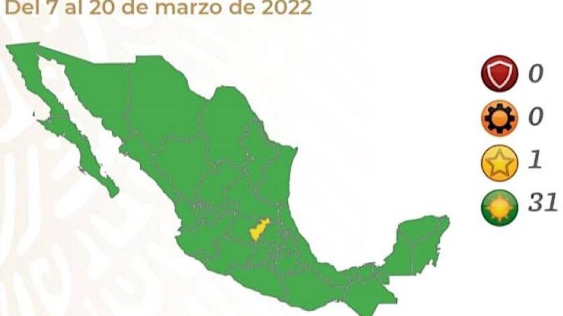 Semáforo COVID: México se pinta de verde con 31 estados y solo Querétaro en amarillo
