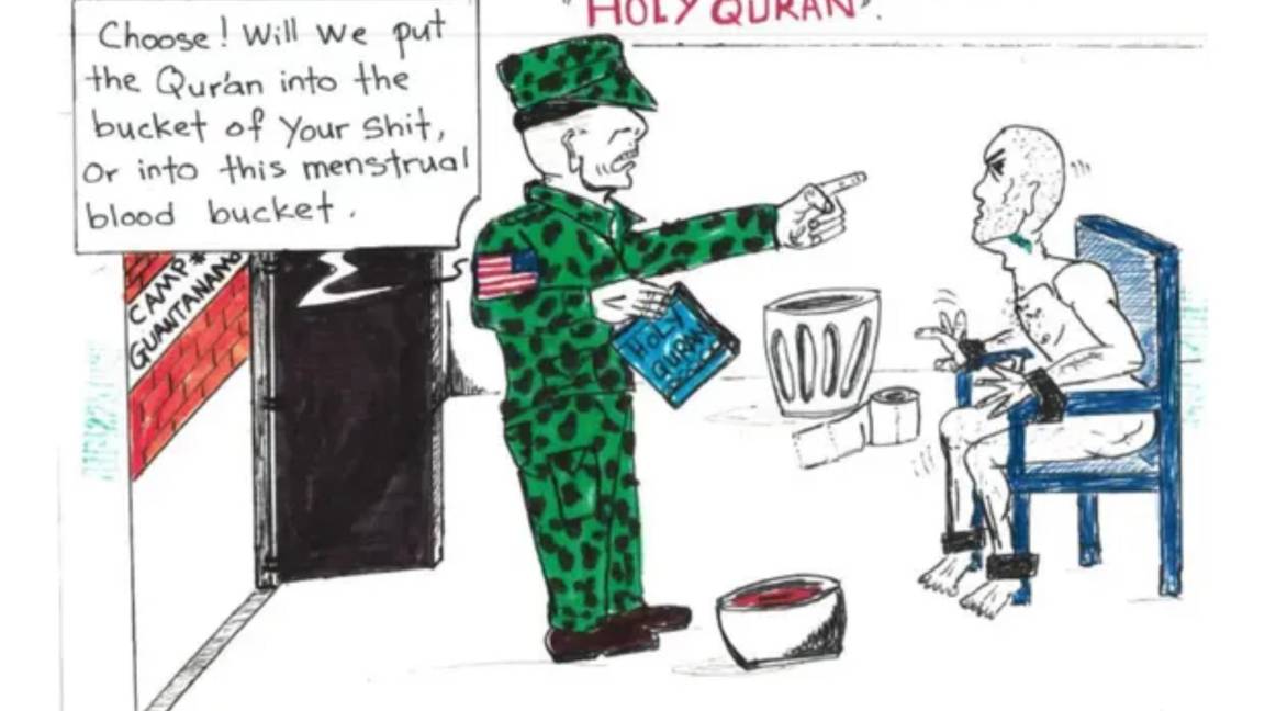 Abu Zubaydah, el “prisionero eterno” de Guantánamo, ilustra con dibujos las torturas a las que fue sometido