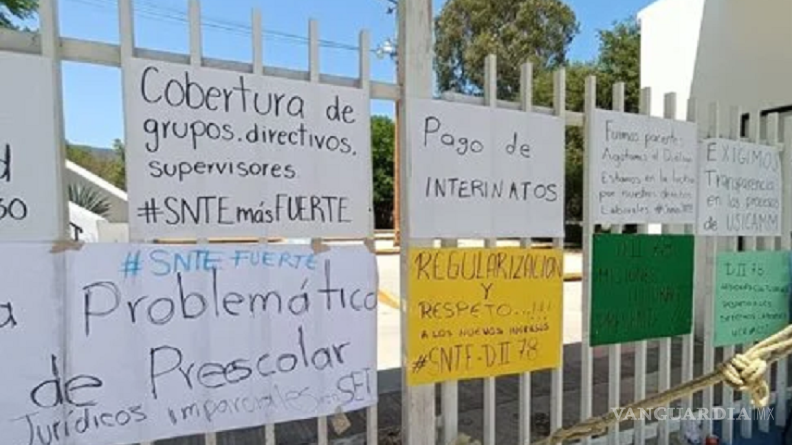 Más de 2 mil escuelas de Tamaulipas sin clases por paro de maestros del SNTE