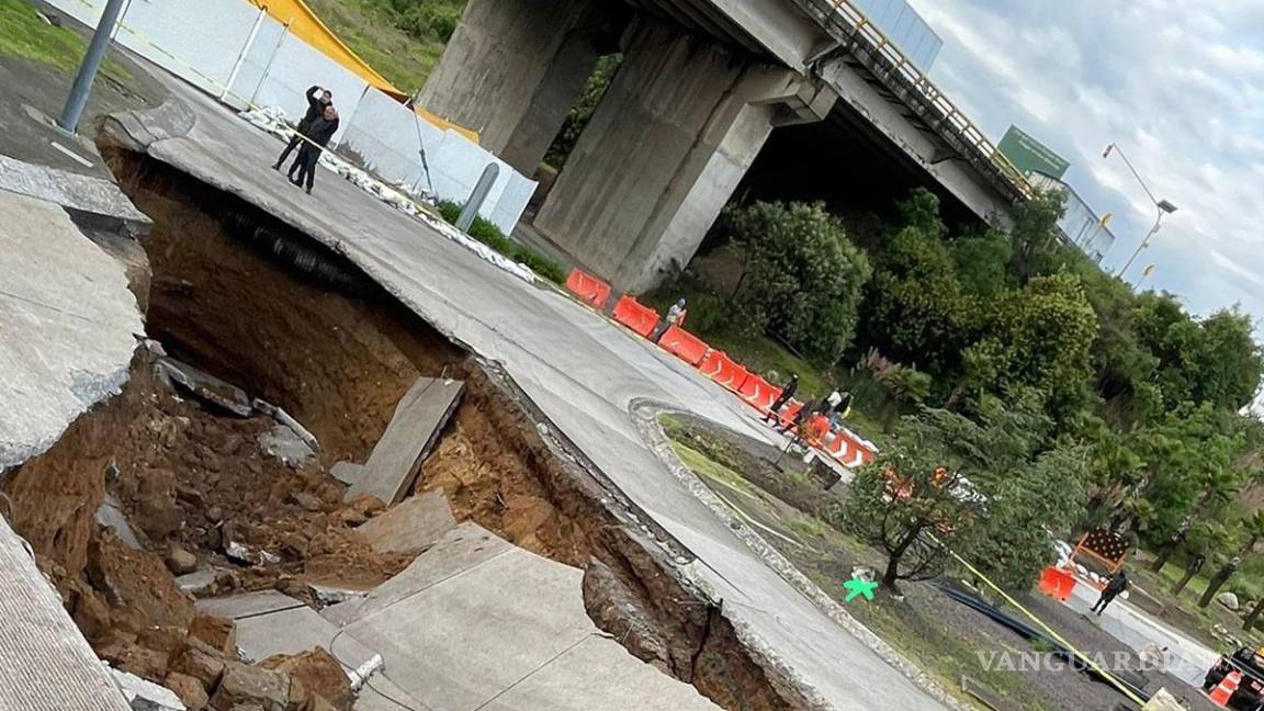 Se abre socavón en zona de ‘alta’ en Huixquilucan, Edomex