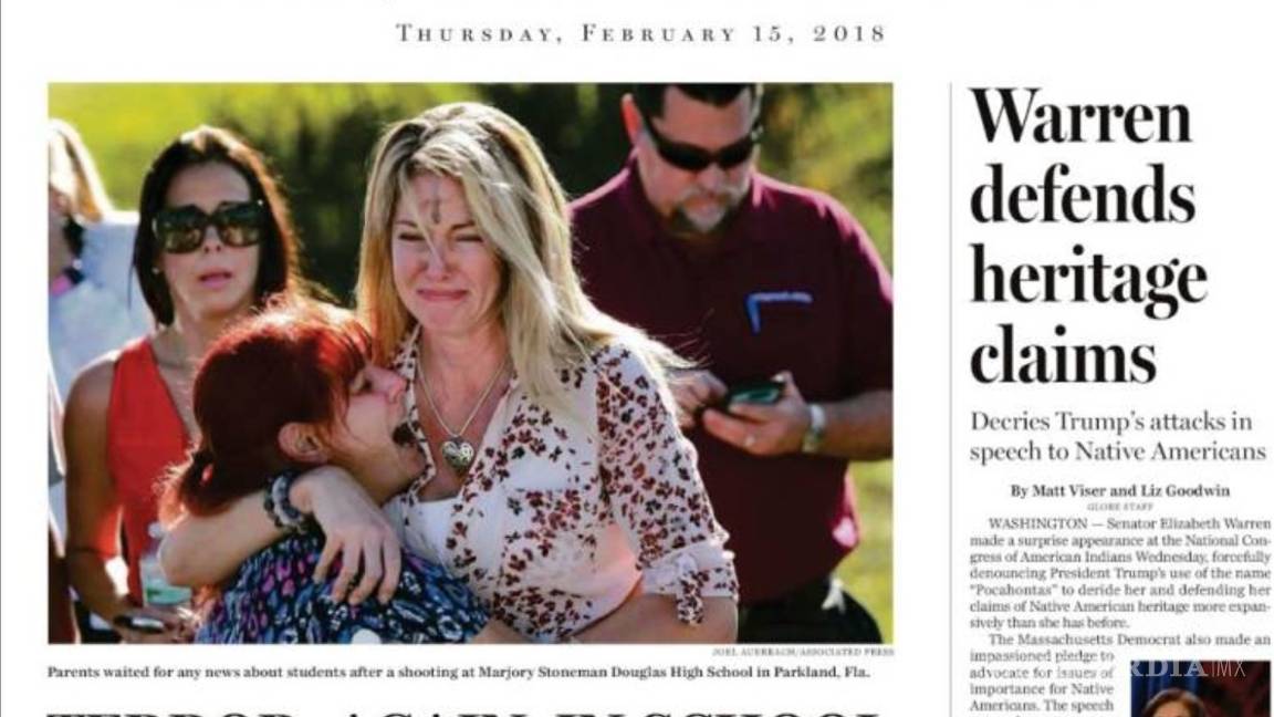 $!¿Cómo amanecieron las portadas de los periódicos más importantes de EU, tras tiroteo en Florida?