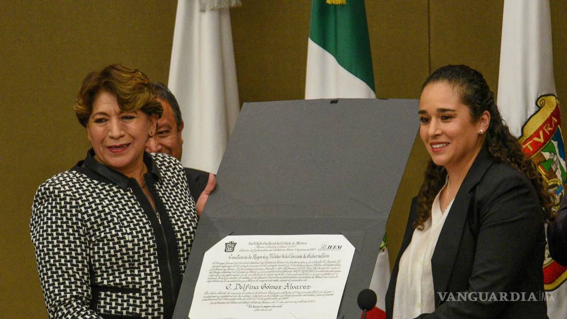 Delfina Gómez recibe constancia de mayoría en el Edomex