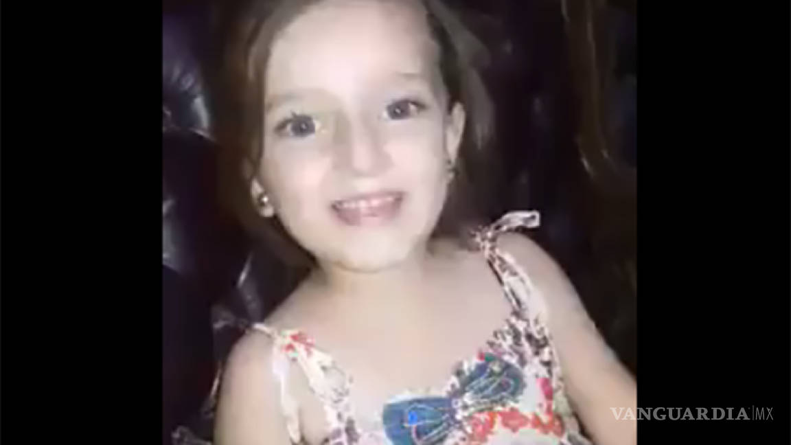 Bomba interrumpe canto de niña siria (Video)
