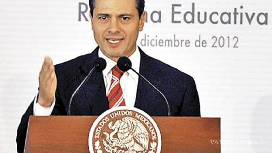 Peña Nieto promulga hoy la reforma educativa en el Palacio Nacional