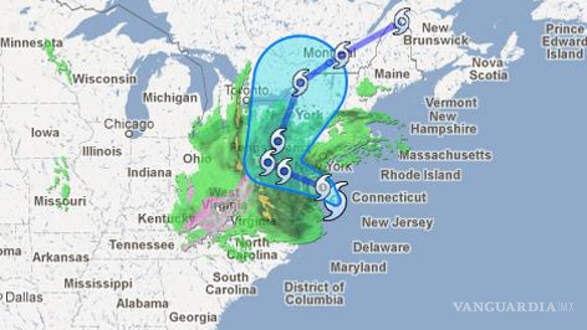 Mapa digital de Google permite seguir al huracán Sandy